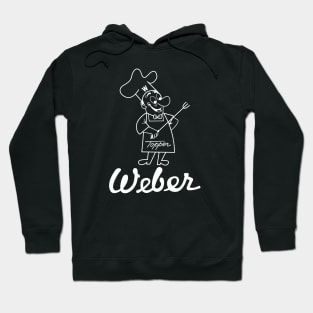 Grill Giants Weber Classic Vintage Topper White Print Hoodie